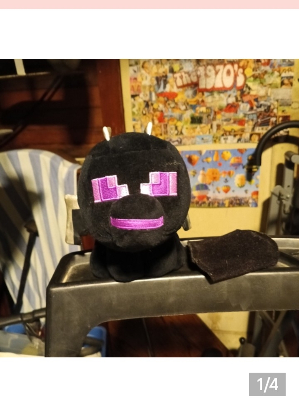 Minecraft Enderman Plush with Purple Eyes